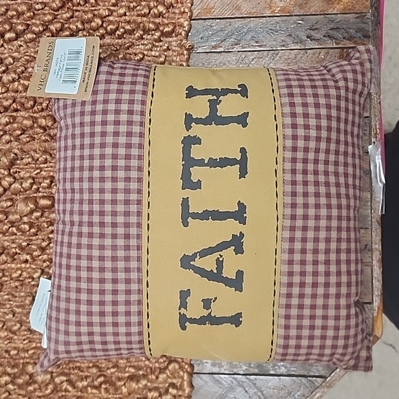 VHC Brands Faith Pillow - Picture 1 of 3